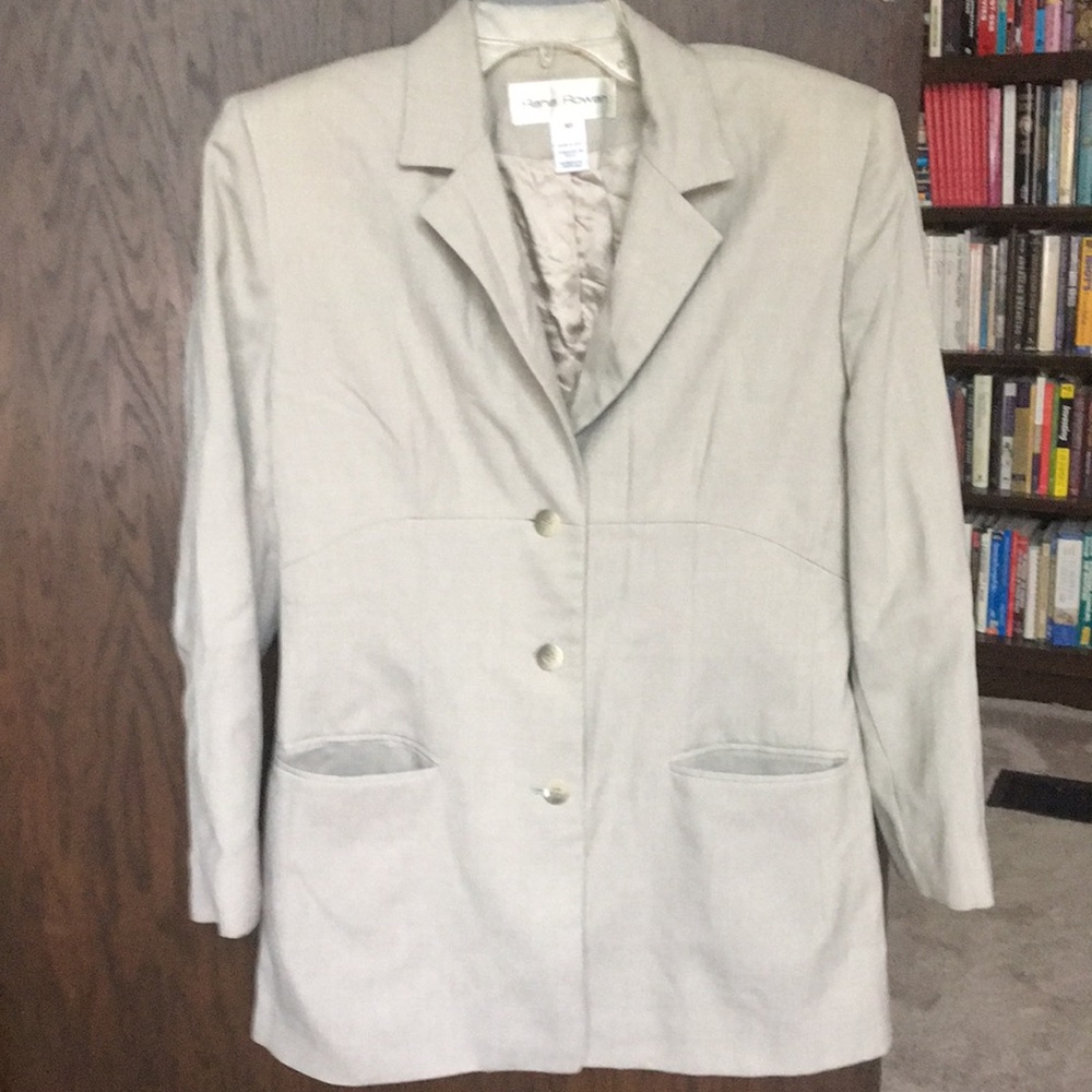 Rena Rowan blazer size 10 tan